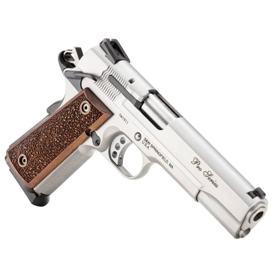 Pistola Smith & Wesson Performance Center, modelo SW1911 Pro Series, cañón 5'', calibre 9mm, capacidad 10+1Rd.