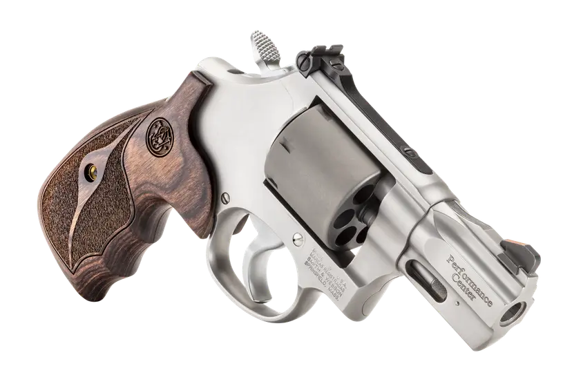 Revólver Smith & Wesson, modelo 986, calibre 9MM, cañón 2,5'', capacidad 7Rd.