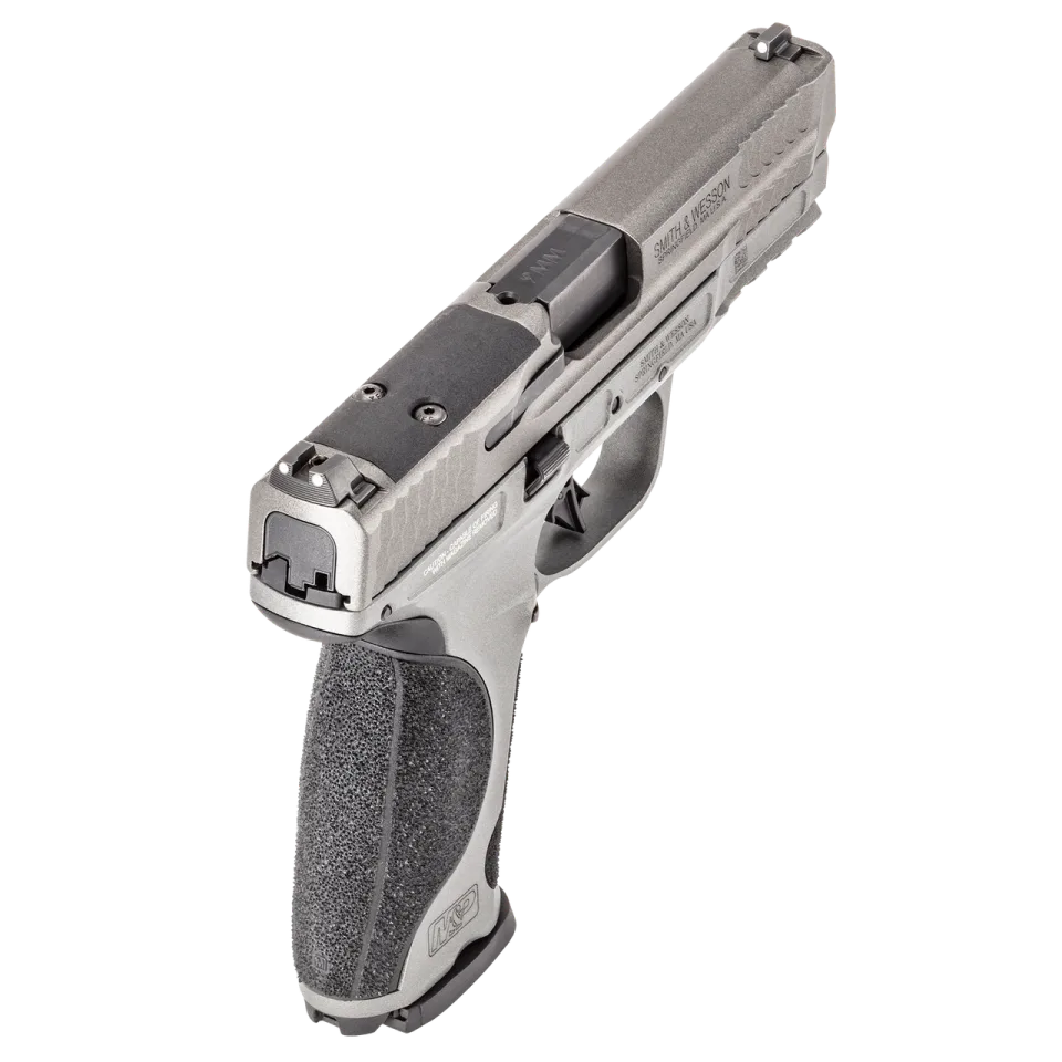 Pistola marca Smith & Wesson modelo M&P9 Metal 2.0, calibre 9MM, con dos cargadores de 17Rds y Mira Red Dot Holosun HS407C X2