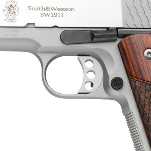 Pistola Smith & Wesson, modelo SW1911 E-SERIES™, cañón 5'', calibre .45ACP, capacidad 8+1Rd.