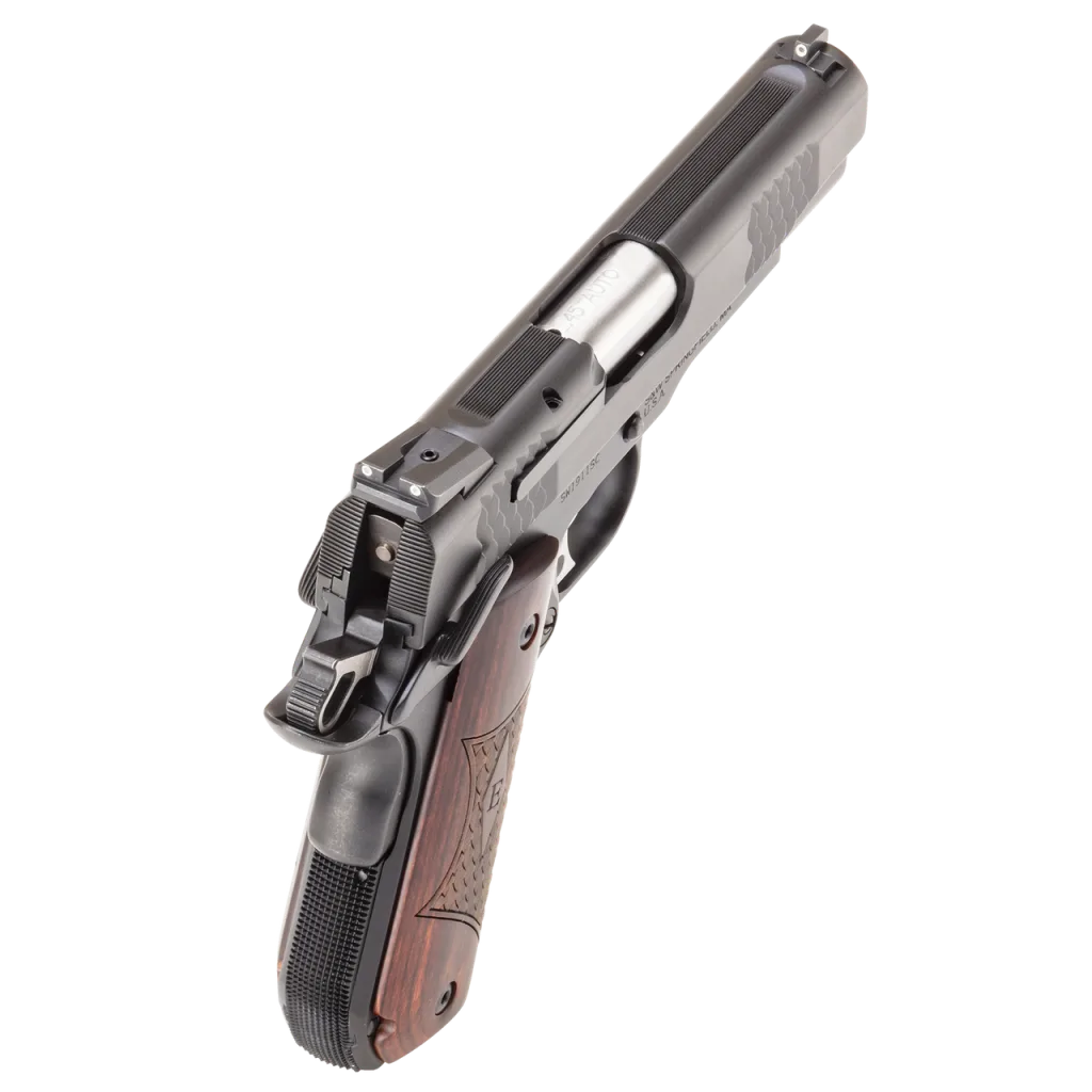 Pistola Smith & Wesson, modelo SW1911SC E-SERIES™ ROUND BUTT SCANDIUM FRAME, cañón 4,25'', calibre .45ACP, capacidad 8+1Rd.