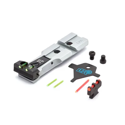 Juego de miras LPA WXT03F2 para revólver Smith&Wesson con fibra óptica