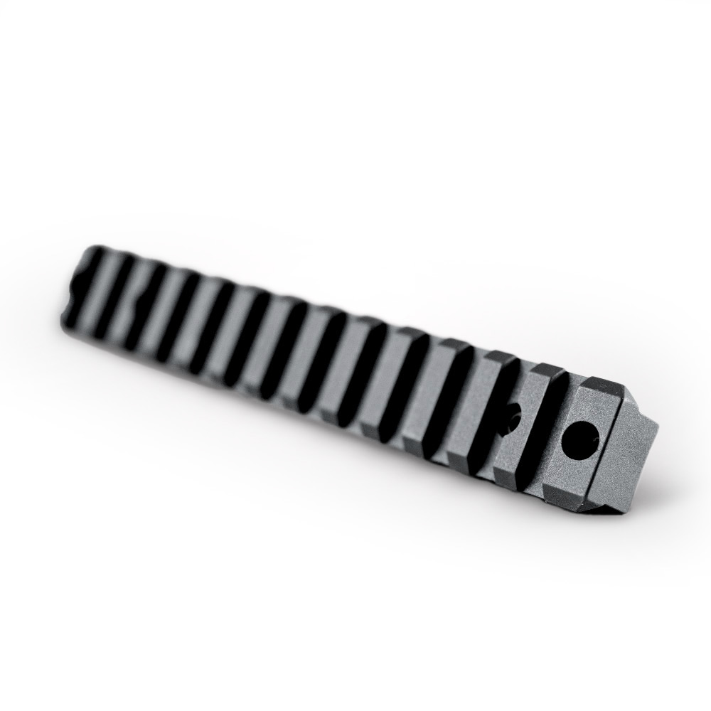 Riel de 1 pieza, Para Remington 700 acción corta, derecho, negro, 20 MOA