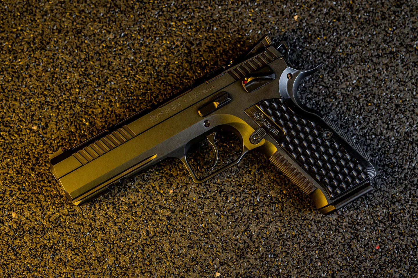 Pistola KMR Precision Arms, Modelo L-02 ESPECTRA OR, calibre 9mm, cañón 5'', Capacidad 17 + 1rd