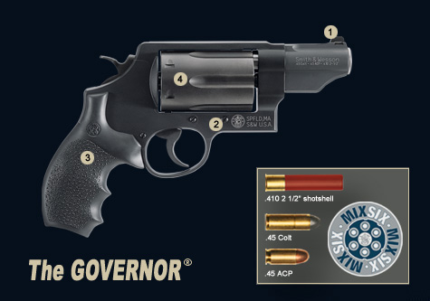 Revolver Smith & Wesson, modelo GOVERNOR, calibres .410 2 1/2''; .45ACP; .45 Colt