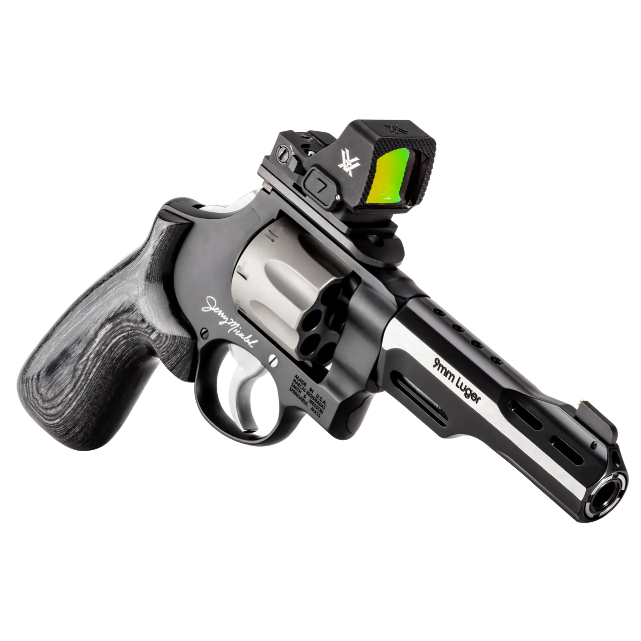 Revolver Smith & Wesson, modelo 327 Performance Center (Jerry Miculek), calibre 9MM, capacidad 8rd