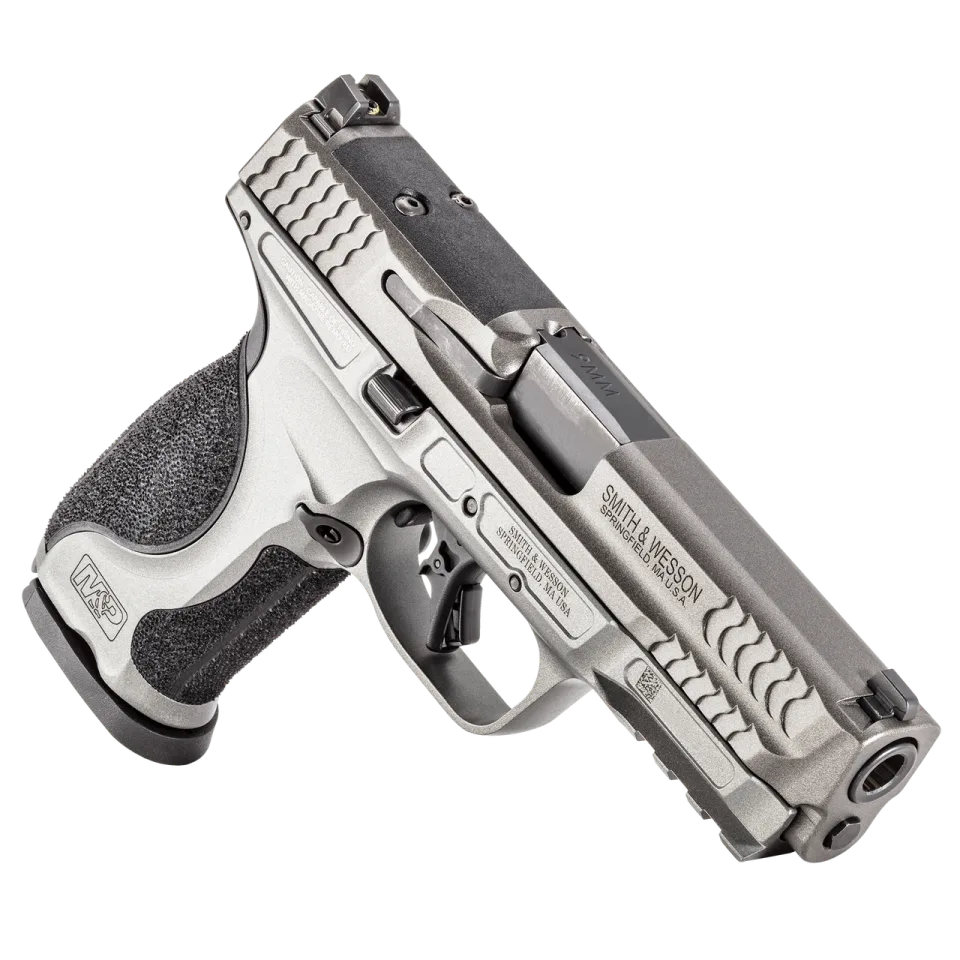 Pistola marca Smith & Wesson modelo M&P9 Metal 2.0, calibre 9MM, con dos cargadores de 17Rds y Mira Red Dot Holosun HS407C X2