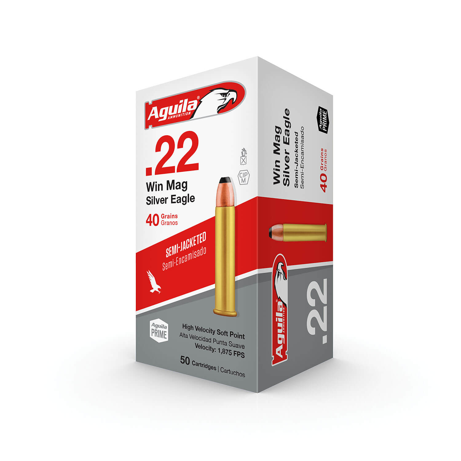 Munición Águila Silver Eagle, calibre .22 Win Magnum