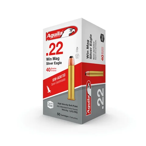Munición Águila Silver Eagle, calibre .22 Win Magnum