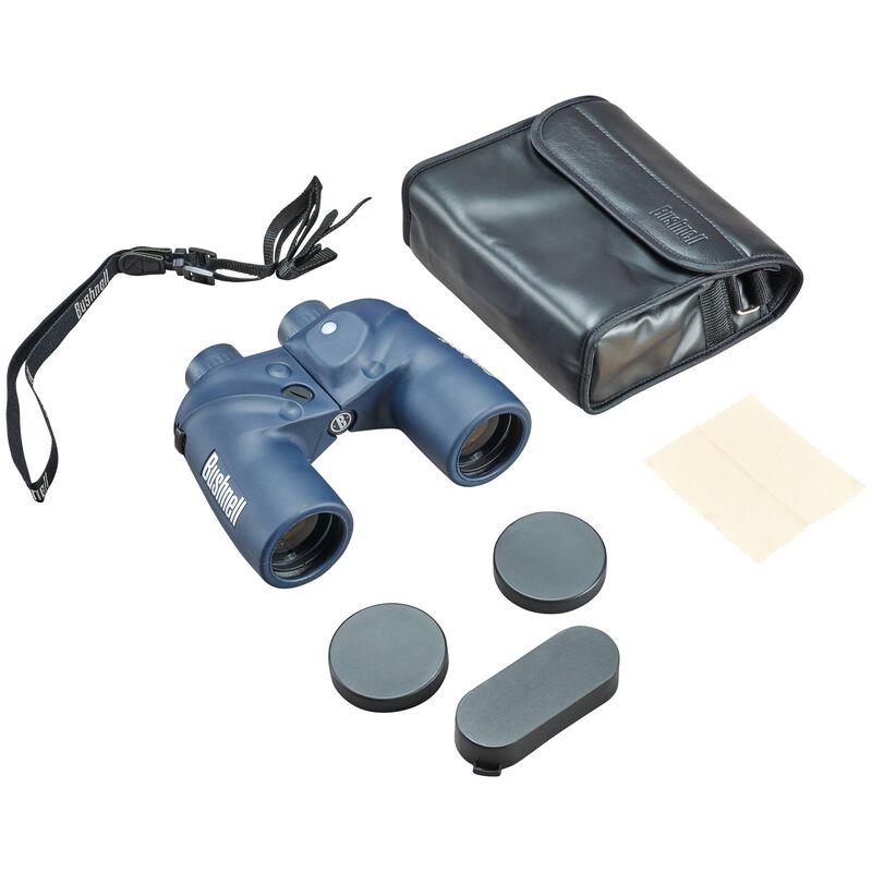 Binocular Bushnell Marine 7x 50MM, Con Compás y Telémetro interno