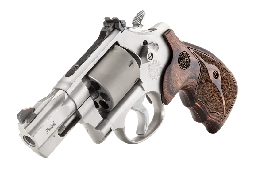 Revólver Smith & Wesson, modelo 986, calibre 9MM, cañón 2,5'', capacidad 7Rd.