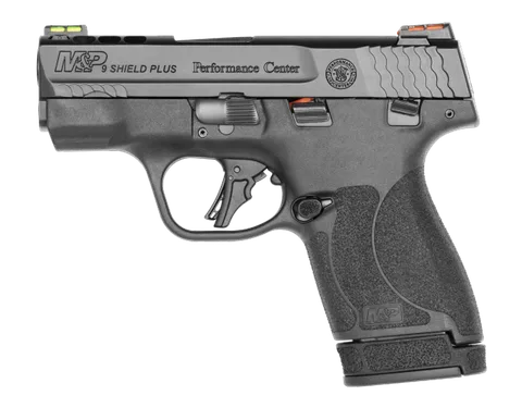 Pistola Smith & Wesson modelo M&P9 shield Plus Ts Performance Center, calibre 9mm, capacidad 10/13Rds