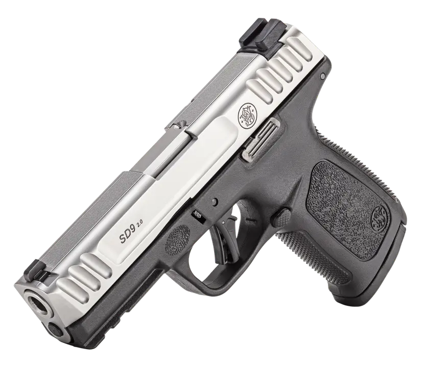 Pistola Smith & Wesson, modelo SD9 2.0, cañón 4'', calibre 9mm, capacidad 16+1Rd.