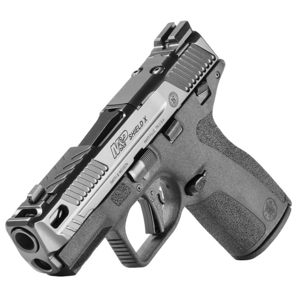 Pistola Smith & Wesson, modelo M&P9 Shield X, Performance Center, Calibre 9mm, cargadores de 13 / 15 Rds