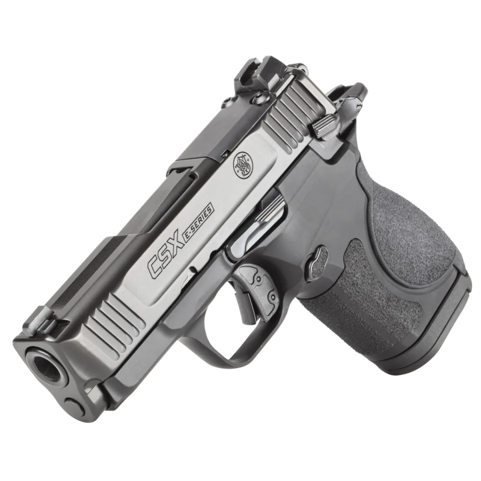 Pistola Smith & Wesson modelo CSX E Series, cañón 3,1'', calibre 9MM, capacidad 12/15/17 Rds