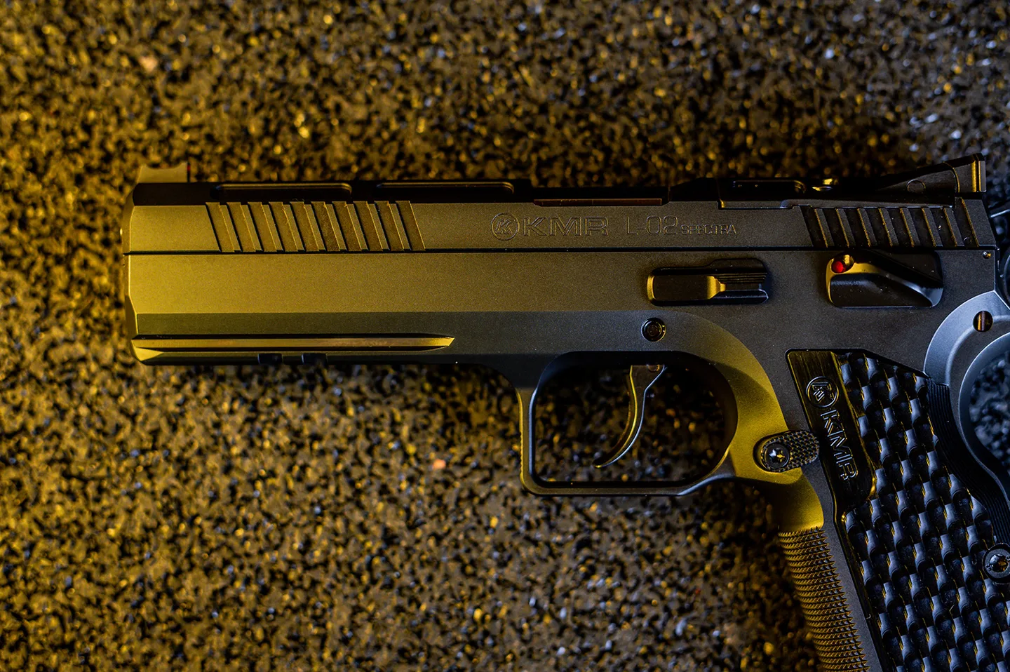 Pistola KMR Precision Arms, Modelo L-02 ESPECTRA OR, calibre 9mm, cañón 5'', Capacidad 17 + 1rd