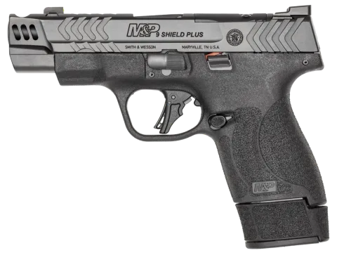Pistola Smith & Wesson, modelo M&P9 Shield Plus OR, cañón 4”, calibre 9mm, capacidad 10/13/15+1Rd.