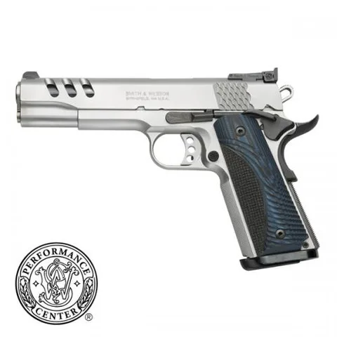 Pistola Smith & Wesson, modelo SW1911 PERFORMANCE CENTER®, cañón 5'', calibre .45ACP, capacidad 8+1Rd.