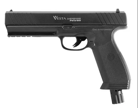 Pistola Traumática, marca VESTA modelo PDW50, calibre .50 (Ø 12.4mm ±0.2 recomendado)