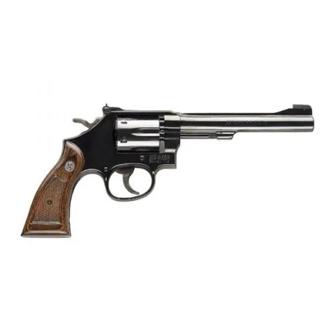 Revolver Smith & Wesson modelo 17, cañón 6'', calibre .22LR, capacidad 6Rd.