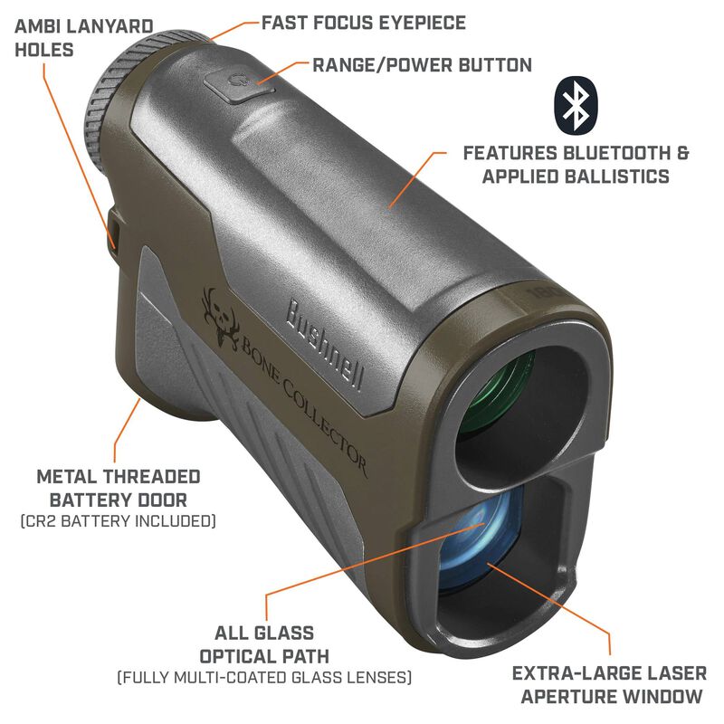 Bushnell, Telémetro Bone Collector 1800 6x25mm Bluetooth
