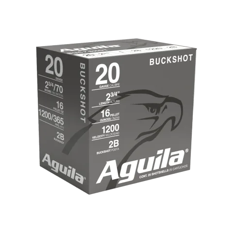 Cartucho Aguila, calibre 20, Buckshot