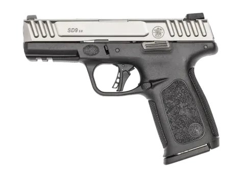 Pistola Smith & Wesson, modelo SD9 2.0, cañón 4'', calibre 9mm, capacidad 16+1Rd.