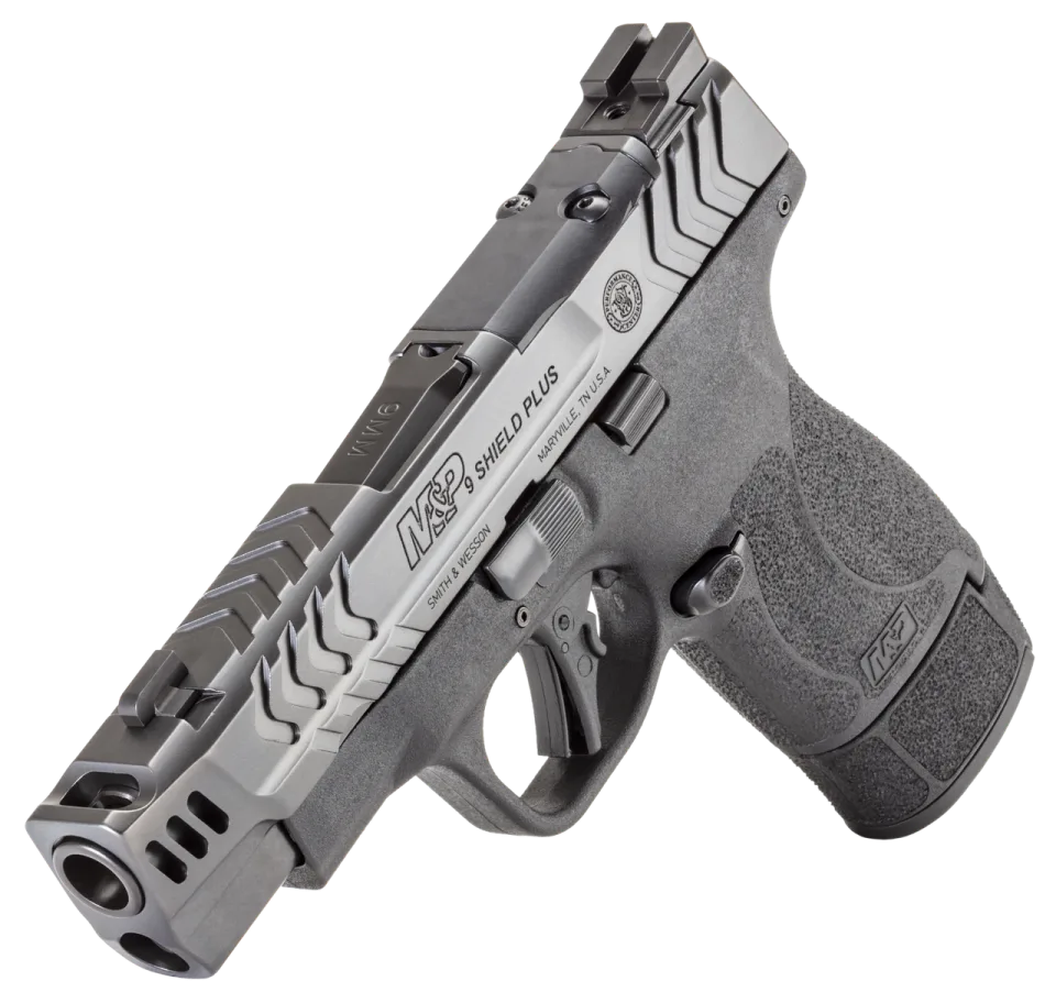 Pistola Smith & Wesson, modelo M&P9 Shield Plus OR, cañón 4”, calibre 9mm, capacidad 10/13/15+1Rd.