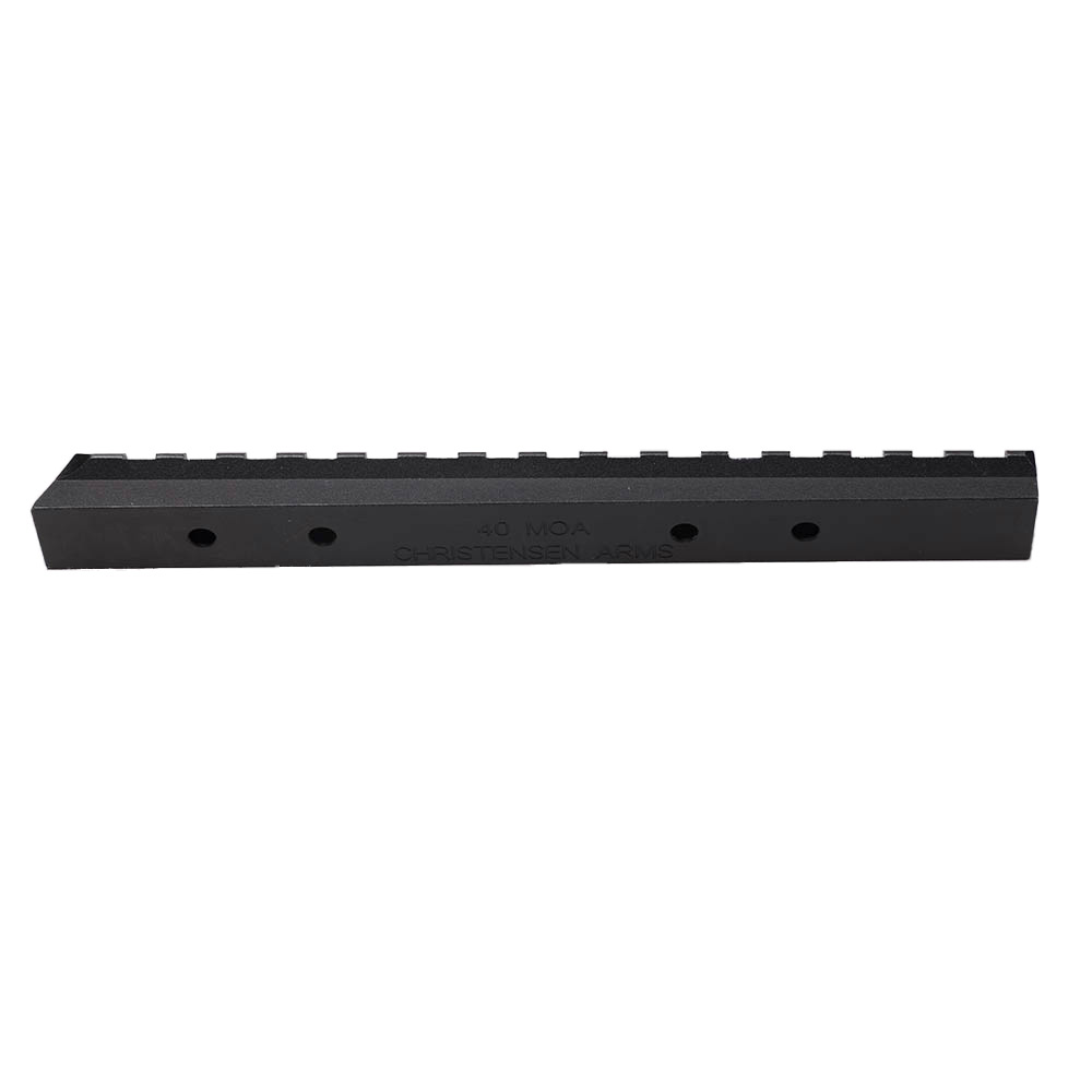Riel picatiny Christensen Arms de 1 pieza, para modelo RANGER, color negro, 40 MOA.
