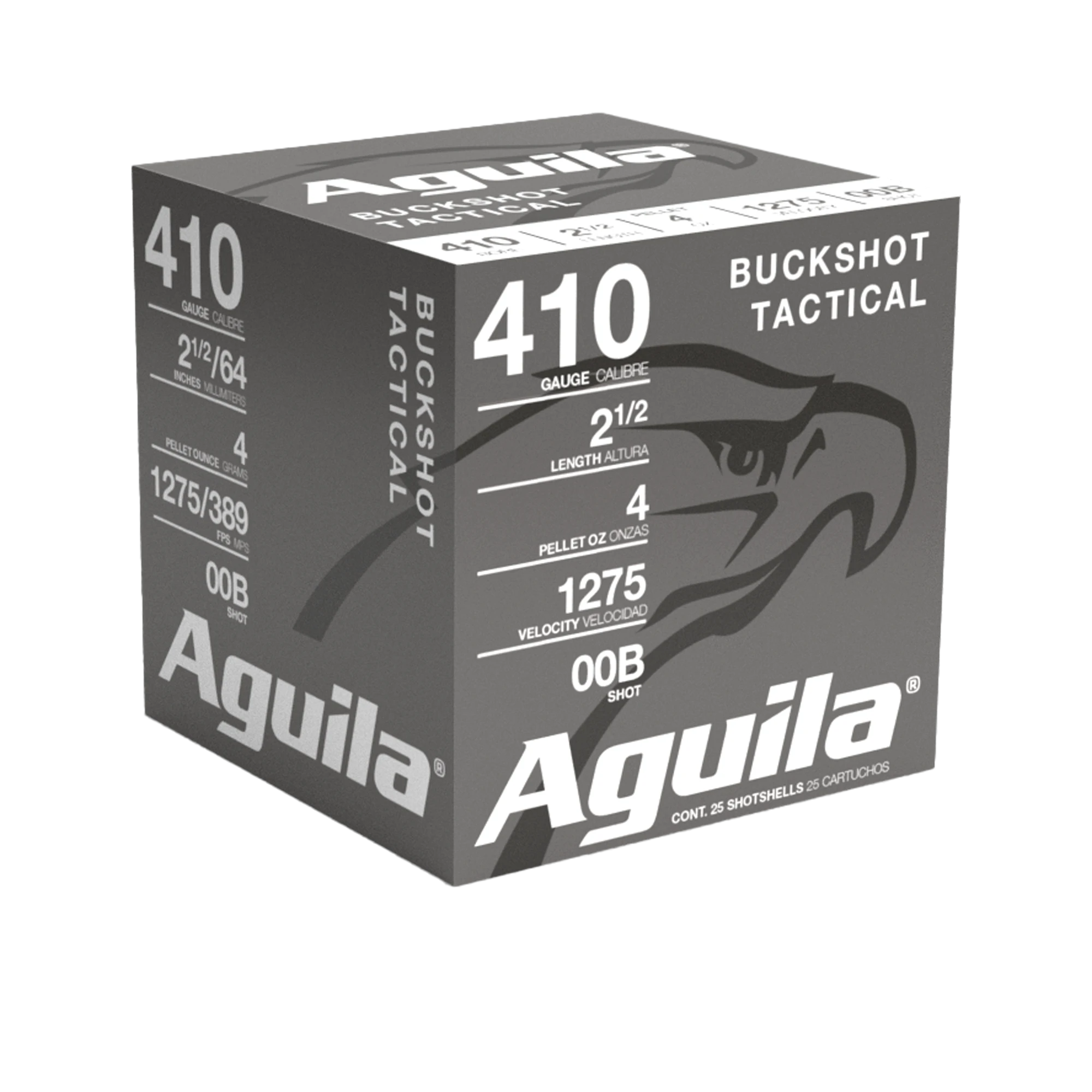 Cartucho Aguila, calibre .410, Buckshot