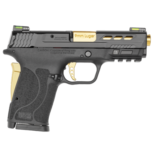 Pistola Smith & Wesson, modelo M&P9 Shield EZ Gold, cañón 3,8'', calibre 9mm, capacidad 8+1Rd.