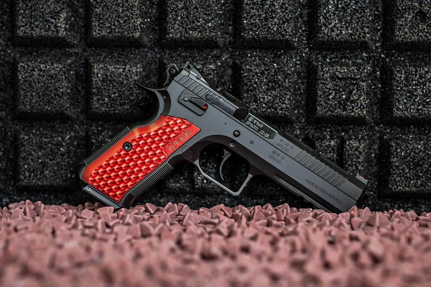 Pistola KMR Precision Arms, modelo W-02 SPECTRA X OR, calibre 9mm, capacidad 17+1Rds. Cañón de 5''.