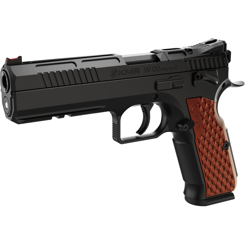 Pistola KMR Precision Arms, modelo W-02 SPECTRA X OR, calibre 9mm, capacidad 17+1Rds. Cañón de 5''.