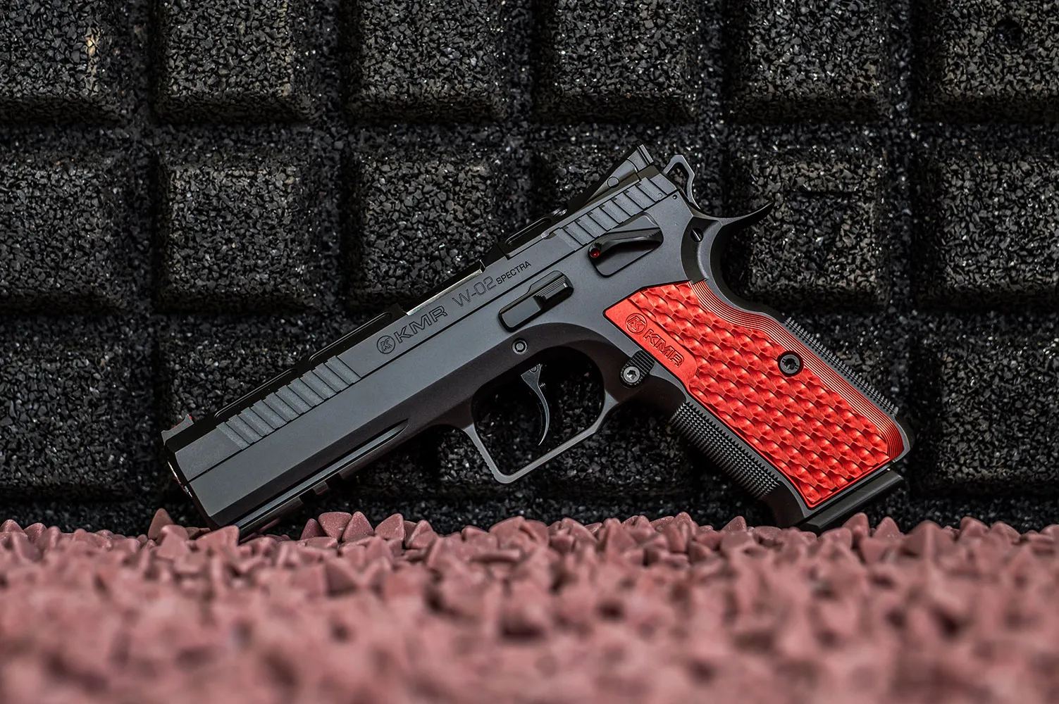Pistola KMR Precision Arms, modelo W-02 SPECTRA X OR, calibre 9mm, capacidad 17+1Rds. Cañón de 5''.