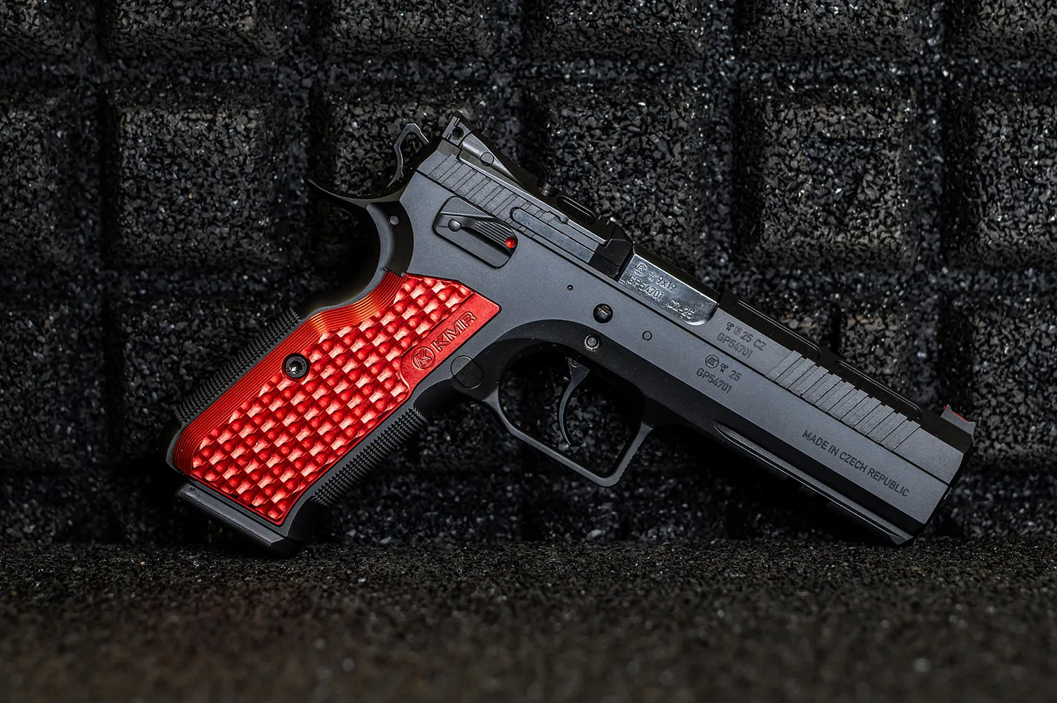 Pistola KMR Precision Arms, modelo W-02 SPECTRA X OR, calibre 9mm, capacidad 17+1Rds. Cañón de 5''.
