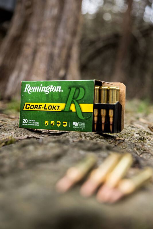 Munición Remington, callibre .30-06 Springfield, Core-Lokt PSP, 165 grains