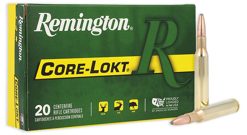 Munición Remington, calibre .308 Win, Core-Lokt PSP, 150 grains
