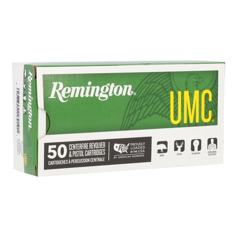 Munición Remington, calibre .44 Magnum, UMC L44MG7, caja 50u