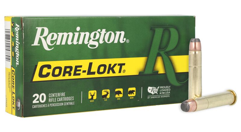 Munición Remington, calibre 45-70 Goverment, Core-Lokt SP, 405 grains