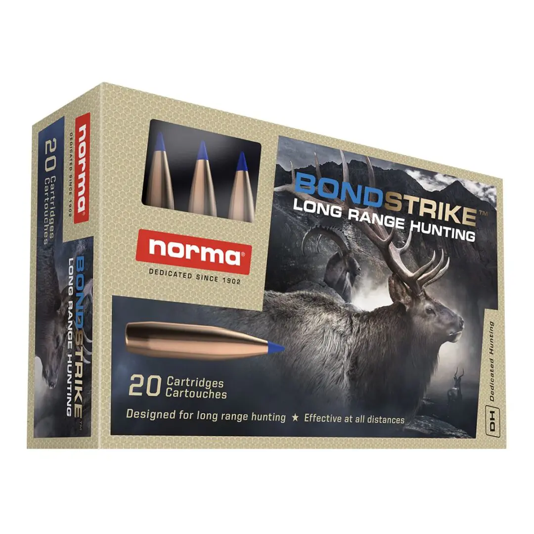 Munición NORMA, calibre .300 Win Magnum, modelo BONDSTRIKE 180 grains