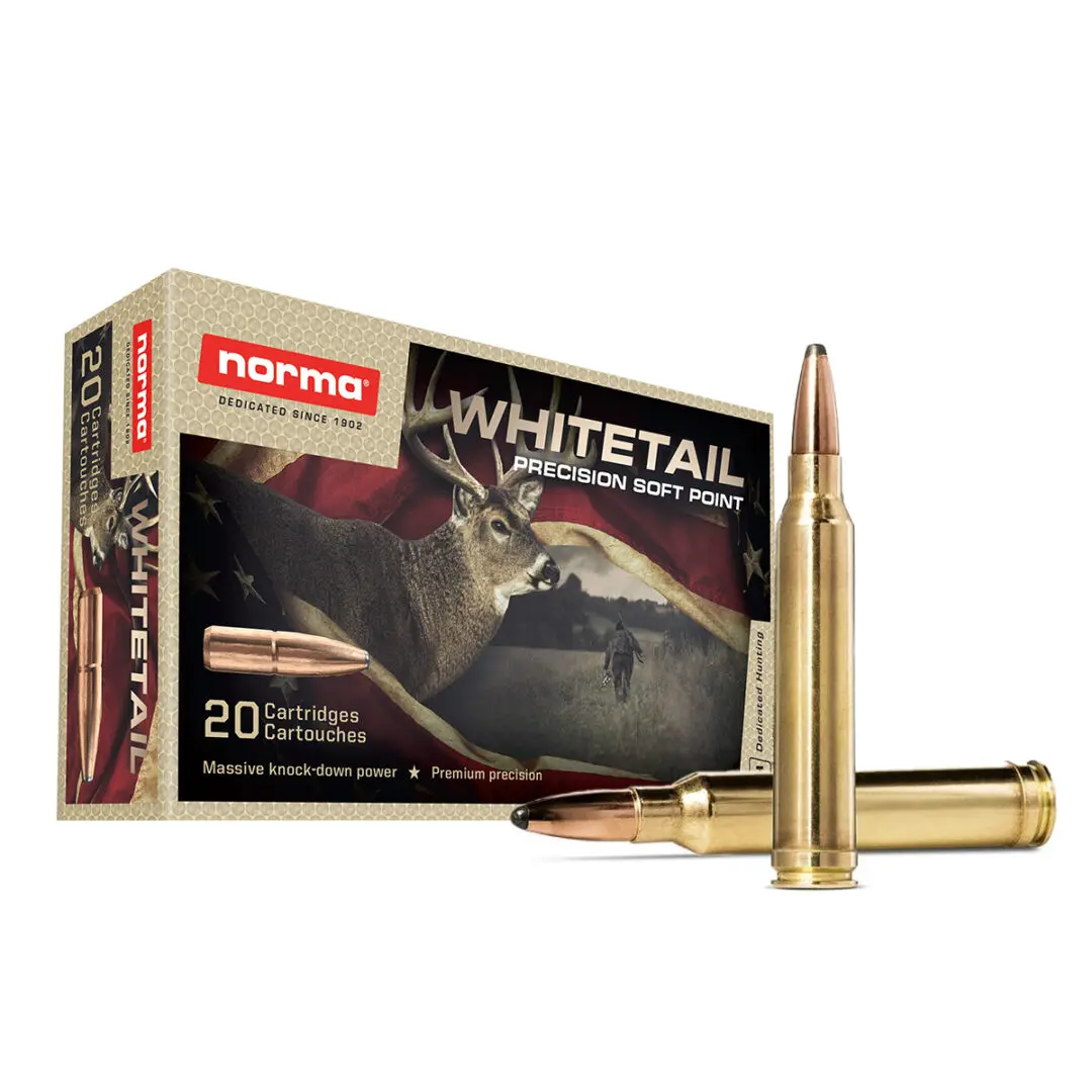 Munición NORMA, calibre .300 Win Magnum, modelo Whitetail 150 grains