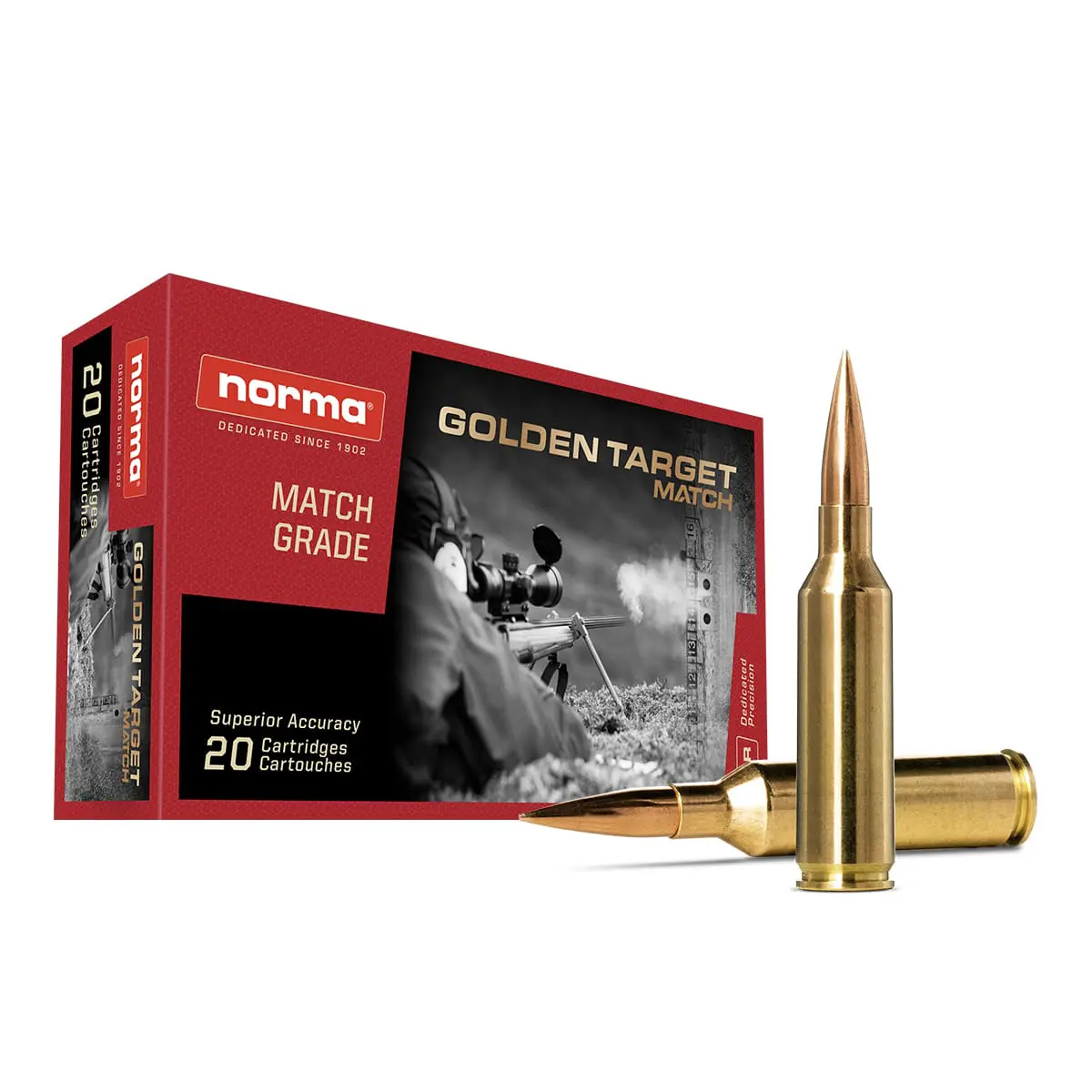 Munición NORMA, Golden Target 6,5 PRC, 143Gr